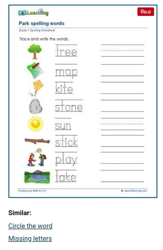 1st Grade Listening